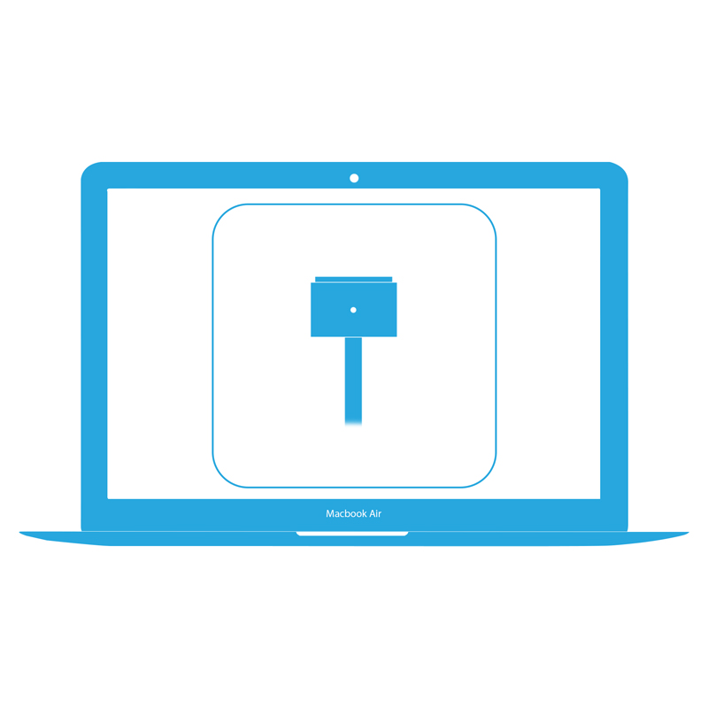 Замена платы MagSafe MacBook Air 13″ 2013-2017 (A1466)