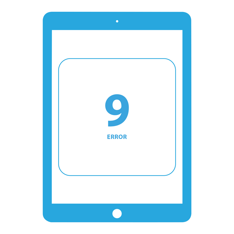 Ремонт помилки 9 iPad 5 9.7″ 2017