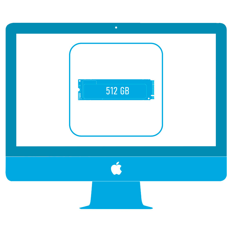 Замена SDD PCI-e 512GB + MacOS + чистка профилактика iMac 21.5″ (A1418) 2012-2017