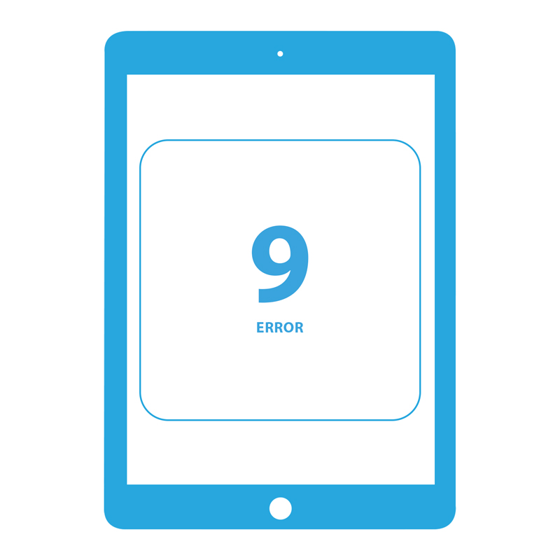 Ремонт ошибки 9 iPad 6 9.7″ 2018