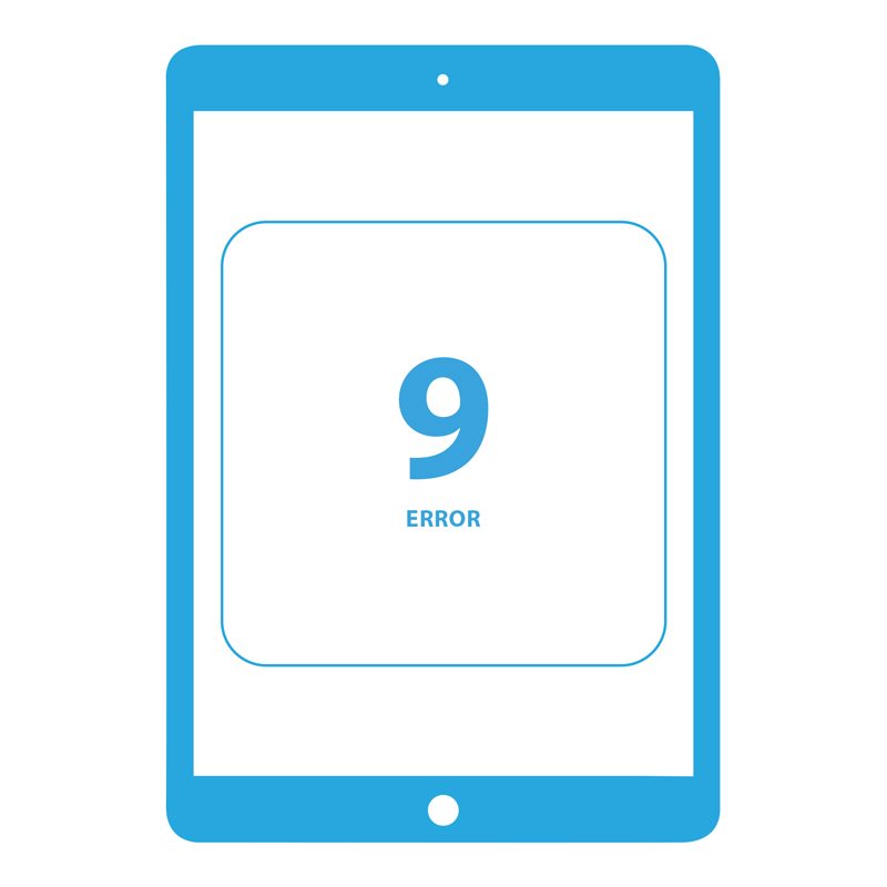 Ремонт ошибки 9 iPad 7 10.2″ 2019