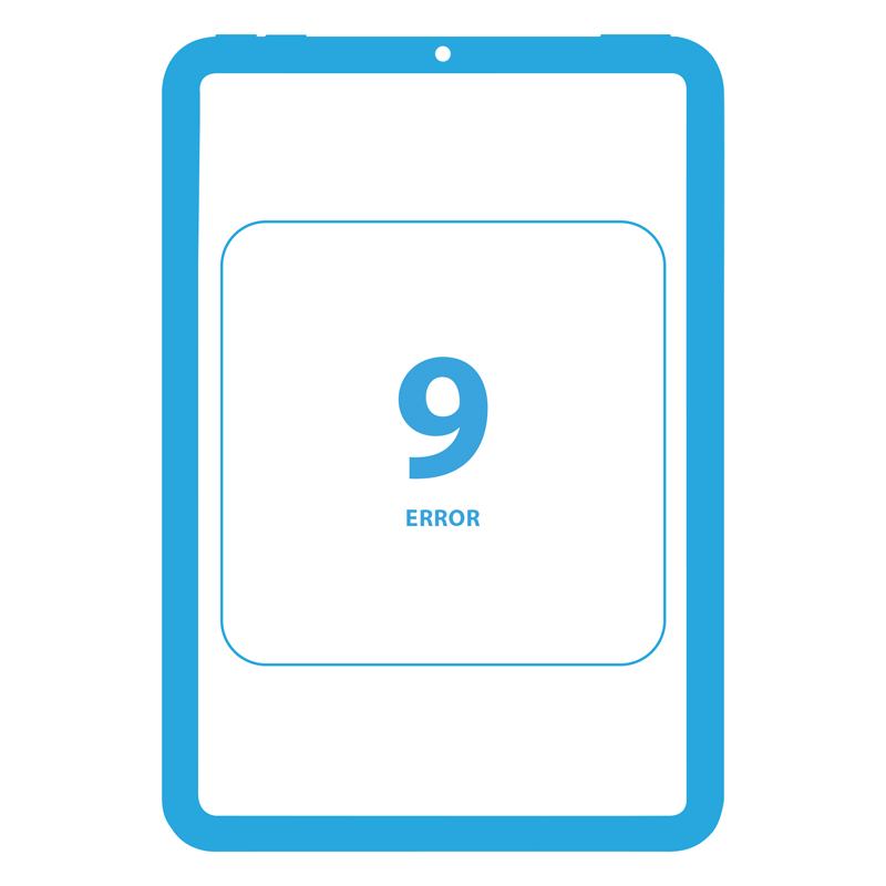Ремонт помилки 9 iPad mini 7 A2901/A2902 (iPad mini 7th Gen, 2024)