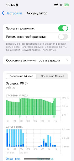 Состояние аккумулятора