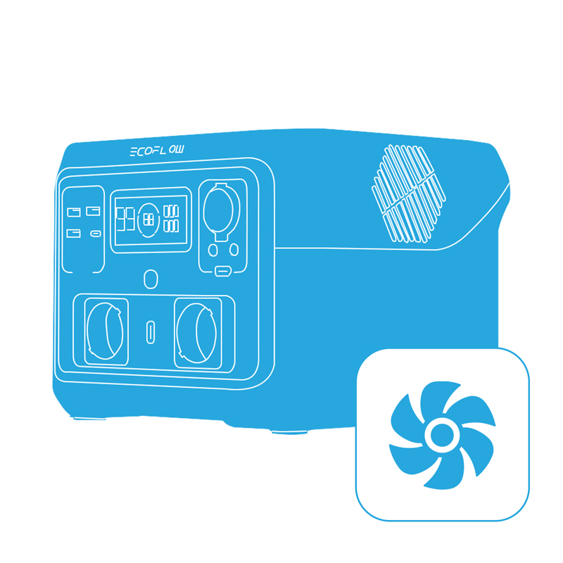 Ремонт цепи управления охлаждением EcoFlow RIVER 2 Max