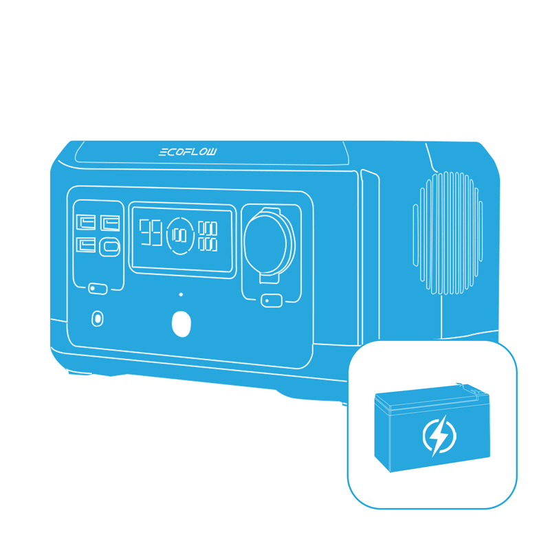 Инициализация балансировки аккумуляторной батареи EcoFlow RIVER mini Wireless