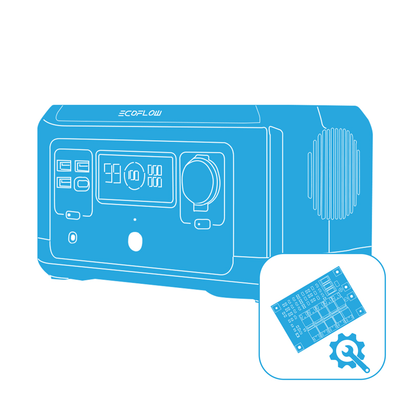 Ремонт платы балансировки аккумулятора EcoFlow RIVER mini Wireless