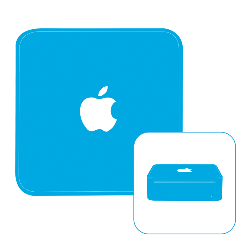 Замена корпусных частей в Mac mini Early 2009 A1283