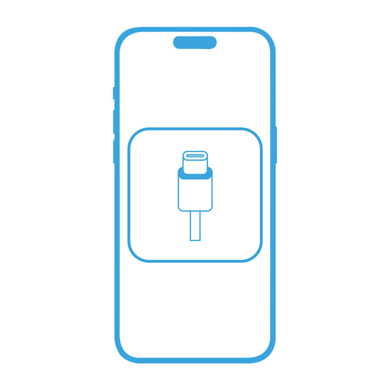 Восстановление разъемов на плате iPhone 16 Pro